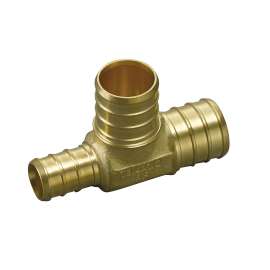 TruuFlo 1807R343412-1 3/4-in x 3/4-in x 1/2-in PEX Lead Free Brass Crimp Reducer Tee (1 Piece)