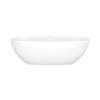 BA2NSWOF Barcelona 66-7/8-in X 31-3/4-in Freestanding Soaking Bathtub with Overflow Hole, Standard White