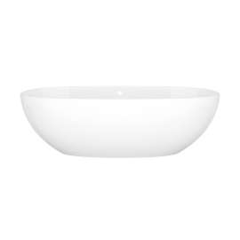 BA3NSWOF Barcelona 70-1/2-in X 34-in Freestanding Soaking Bathtub with Overflow Hole