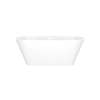 VETNSWOF Vetralla 58-3/4-in X 29-2/8-in Freestanding Soaking Bathtub with Overflow Hole, Standard White