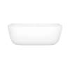Eldon 69" x 34" Freestanding Back to Wall Bathtub With Void, ELD-N-SW-OF