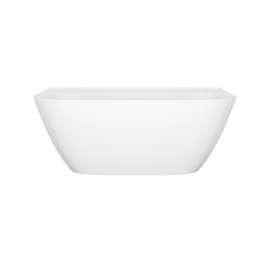 Lussari 63" x 30" Freestanding Back to Wall Bathtub With Void and Tile Flange, LU4-N-TF-SW-NO