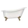 Shropshire 61" x 30" Freestanding Slipper Bathtub, SHR-N-SW-OF+FT-SHR-PB