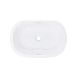 Barcelona 22" x 15" Undermount Oval Lavatory Sink, UB-BAR-56-IO
