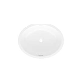 Kaali 21" x 18" Undermount Oval Lavatory Sink, UB-KAA-60-IO