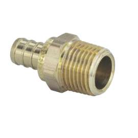 46355 ADAPTER 1 BRASS CRIMPXFPT 46355 NO LEAD PEX ADAPTER