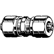 SVC coupling, brass, SVC; d1: ¾; d2: ¾, 19017