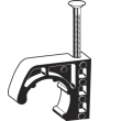 j-clamp tubing fastener, plastic, for d: ½ 52020