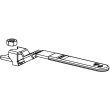 Viega ProPress XL ball valve replacement handle, galvanized carbon steel, Valve Size: 2½–4, 78311