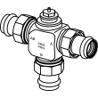 three-way diverting and mixing valve, brass, bronze, P1: ¾; P2: ¾, 87425