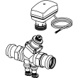 Viega ProPress balancing valve, brass, ductile iron, Valve Body: ductile iron; P1: 2; P2: 2, 87390