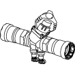 Viega MegaPress dynamic balancing valve, brass, ductile iron, Valve Body: brass; P1: ½; P2: ½, 87335