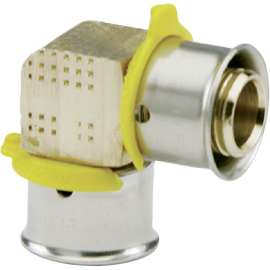 1-1/4" PEX Press Zero Lead Bronze Elbow with Attached Sleeve