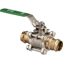 Viega ProPress 3-piece ball valve, silicium bronze, stainless steel 316, P1: 1½; P2: 1½, 87295
