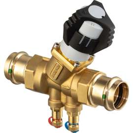 Viega ProPress dynamic balancing valve, brass, ductile iron, Valve Body: brass; P1: 1; P2: 1, 87315