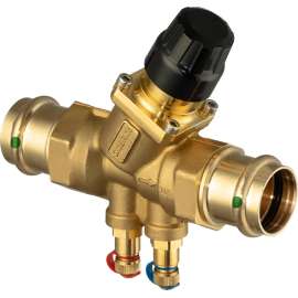 Viega ProPress balancing valve, brass, ductile iron, Valve Body: ductile iron; P1: 2; P2: 2, 89950