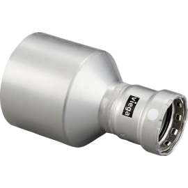 Viega MegaPress reducer, carbon steel, zinc-nickel coating, FTG (IPS): 2½; P: 1½ 26710