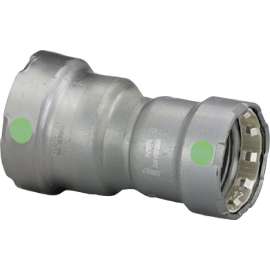Viega MegaPress reducer, carbon steel, zinc-nickel coating, P1: 2; P2: 1½ 25965
