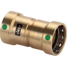 Viega MegaPress transition coupling, silicium bronze, P1: ¾; P2: ¾ 76610