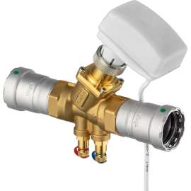 Viega MegaPress balancing valve, brass, ductile iron, Valve Body: brass; P1: 1¼; P2: 1¼, 87405