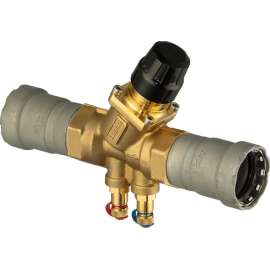 Viega MegaPress balancing valve, brass, ductile iron, Valve Body: ductile iron; P1: 1½; P2: 1½, 89975