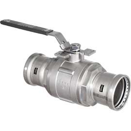 Viega MegaPress 316 ball valve, stainless steel 316, P1: 3; P2: 3, 86810