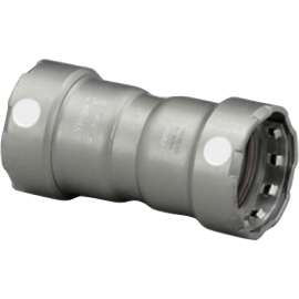 Viega MegaPress coupling, carbon steel, zinc-nickel coating, P1: 2; P2: 2 84240