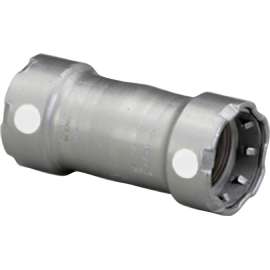 Viega MegaPress slip coupling, carbon steel, zinc-nickel coating, P1: 1; P2: 1 84140