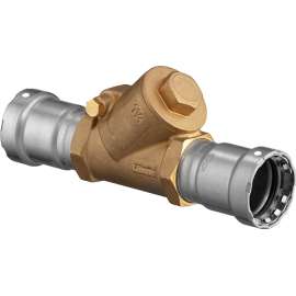 Viega MegaPress FKM swing check valve, brass, P1: 1¼; P2: 1¼, 87215