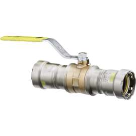 Viega MegaPressG ball valve, bronze, carbon steel, P1: ¾; P2: ¾, 30605