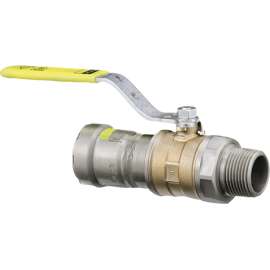 Viega MegaPressG ball valve, bronze, carbon steel, P: 1½; MPT: 1½, 30680