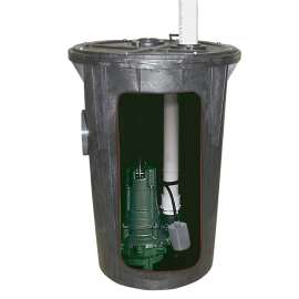 Zoeller 912-0005 912 Simplex 18" x 30" Sewage Package System with BN264 115V 1PH