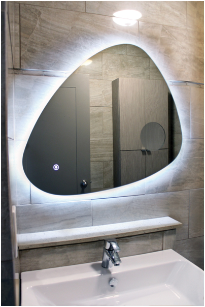 leed lighting bathroom mirror